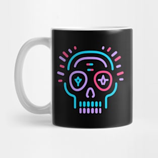 Neon Skull Mug